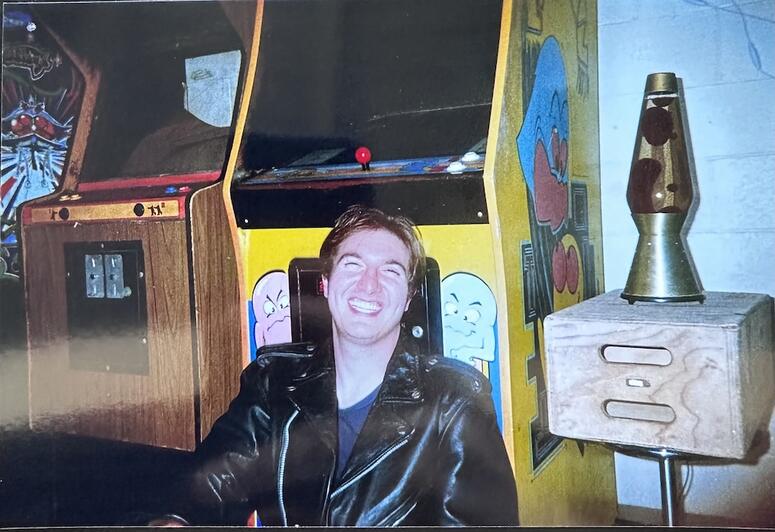 Ari Turobiner on the set of his new retro, sci-fi short film Orion. 