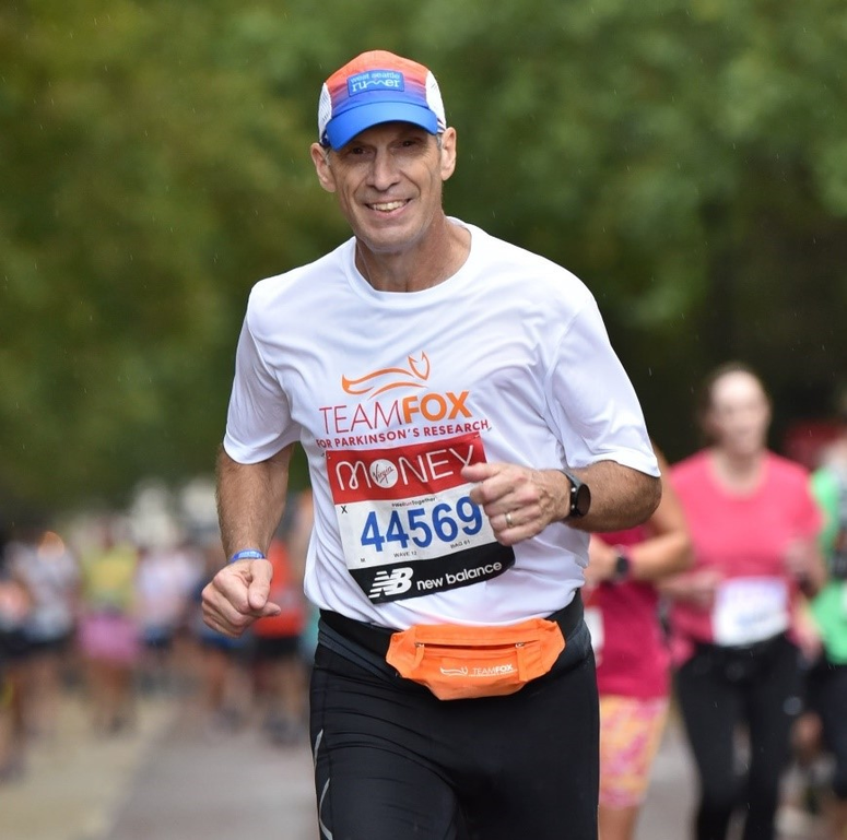 Joe Drake running in London marathon for Team Fox