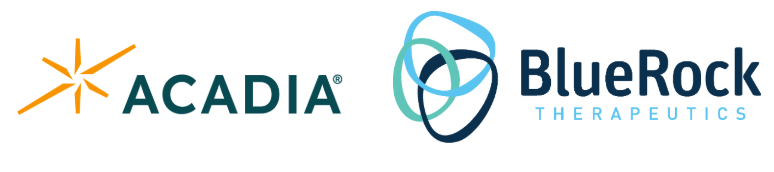 Acadia Pharmaceuticals and BlueRock Therapeutics Logos