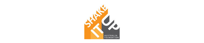 Shake it Up, Australia Foundation logo.