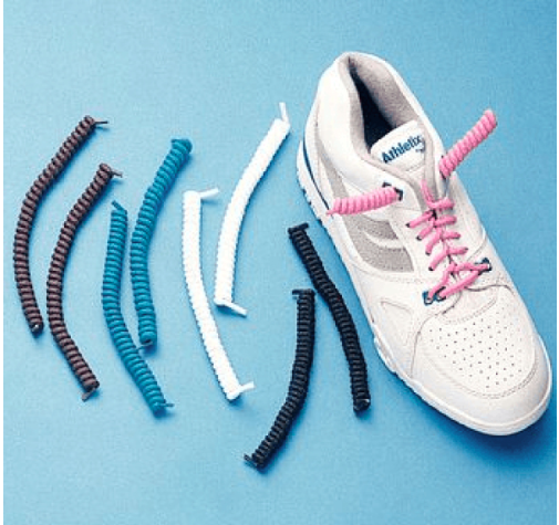 elastic shoelaces in different colors