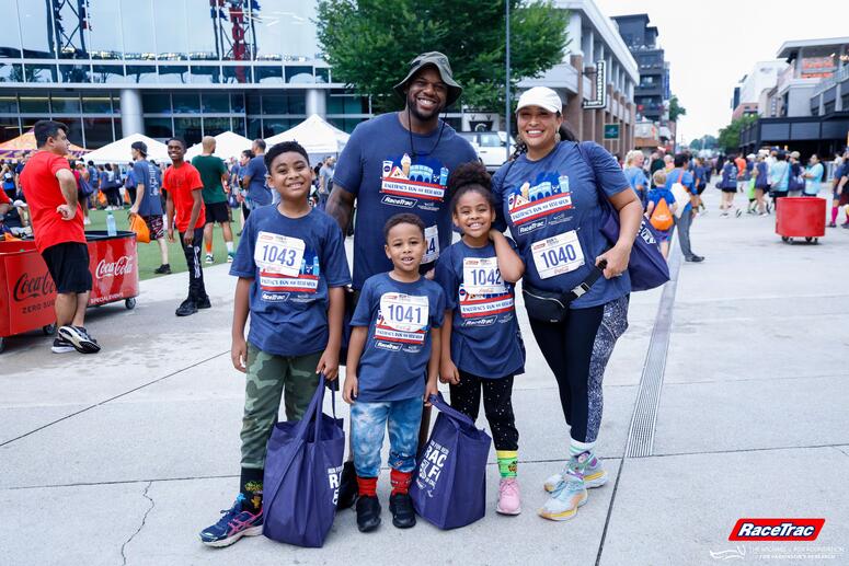 Family at a RaceTrac event.