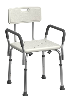 shower chair with side bars