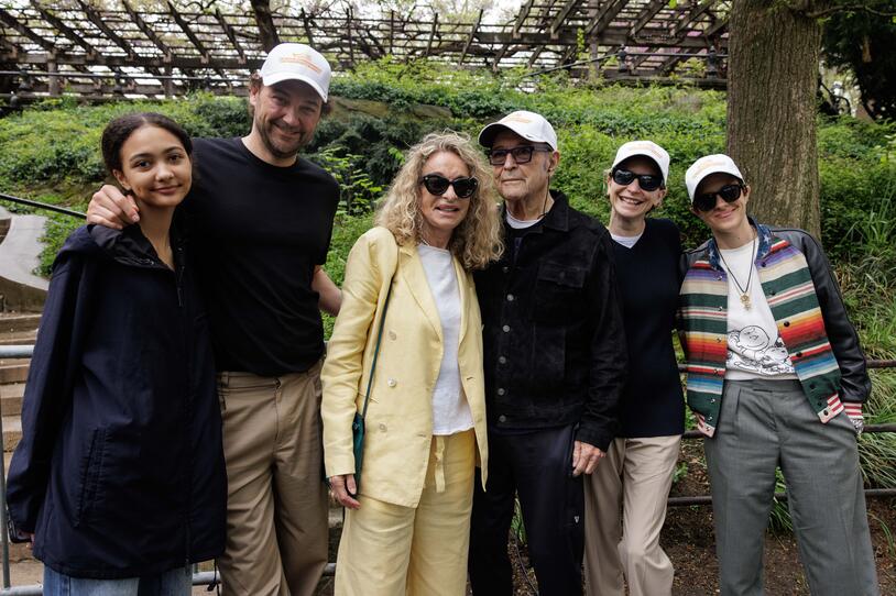 Mick Jones with his family at the 2025 Parkinson's Unity Walk in Central Park.