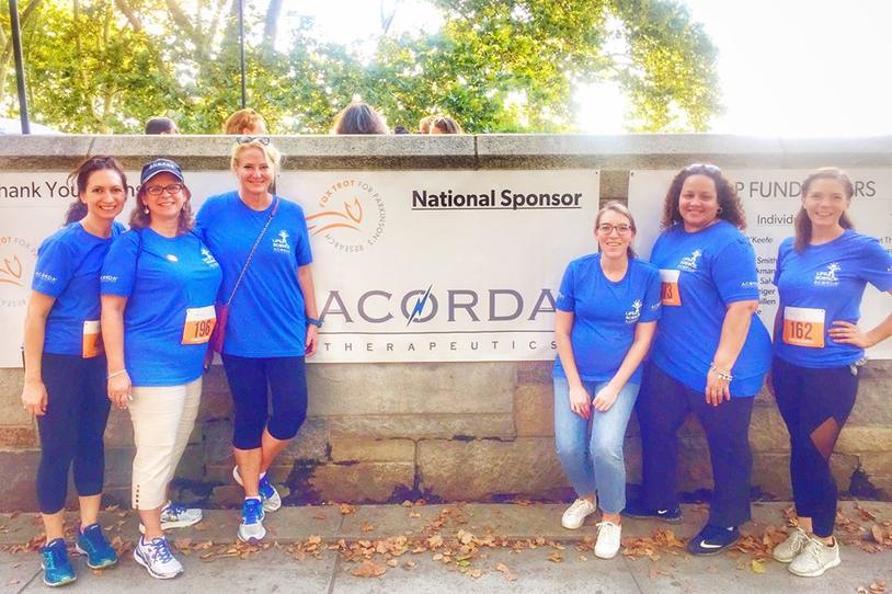 Staff members from Acorda Therapeutics, Inc. at the New York City Fox Trot.