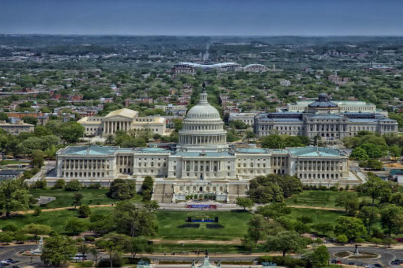 Aerial view of Capital Building