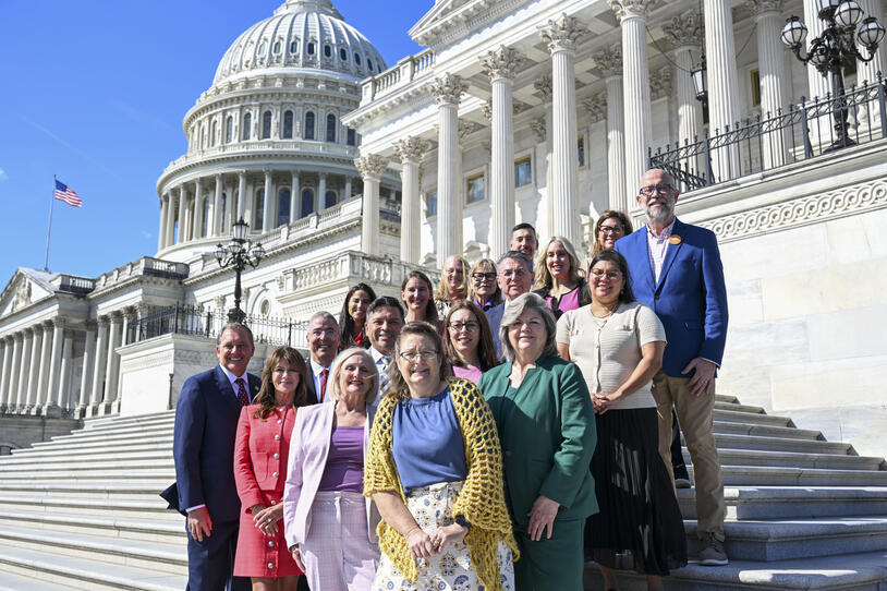 Tennessee and Texas advocates on Capitol Hill during the 2025 Parkinson's Policy Forum.