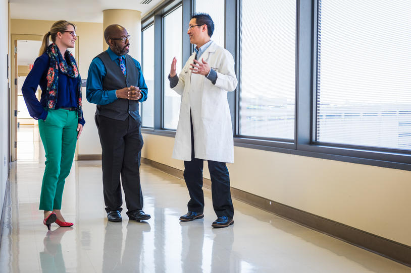 Doctor and Patients.
