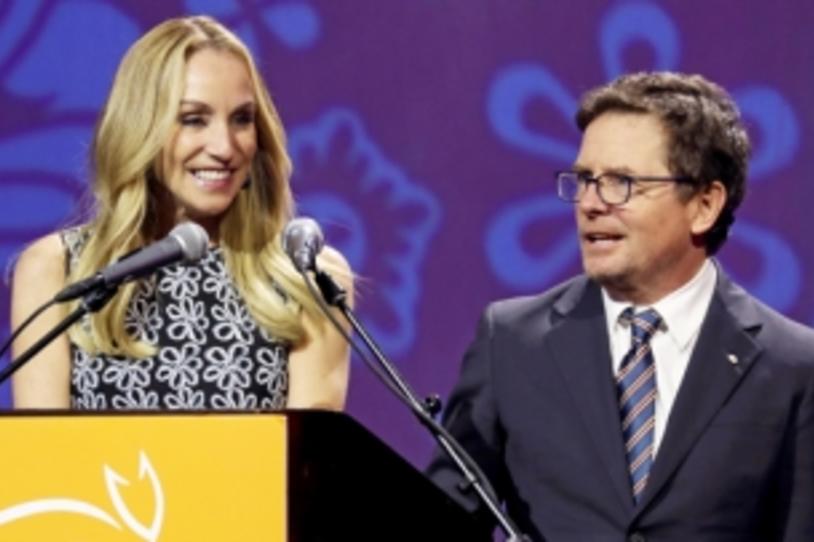 Tracy Pollan and Michael J. Fox