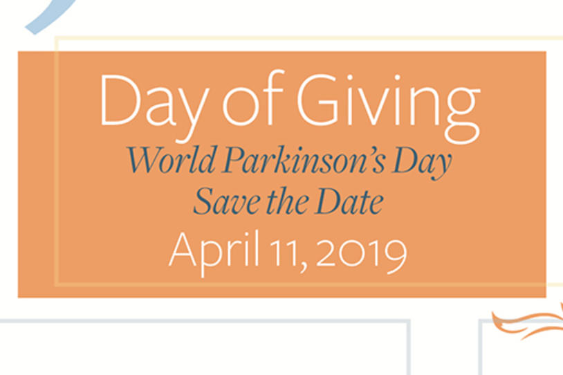 Icon for Day of Giving on World Parkinson's Day 2019.