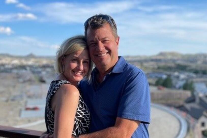 Krista (left) and John (right) Karpowich.