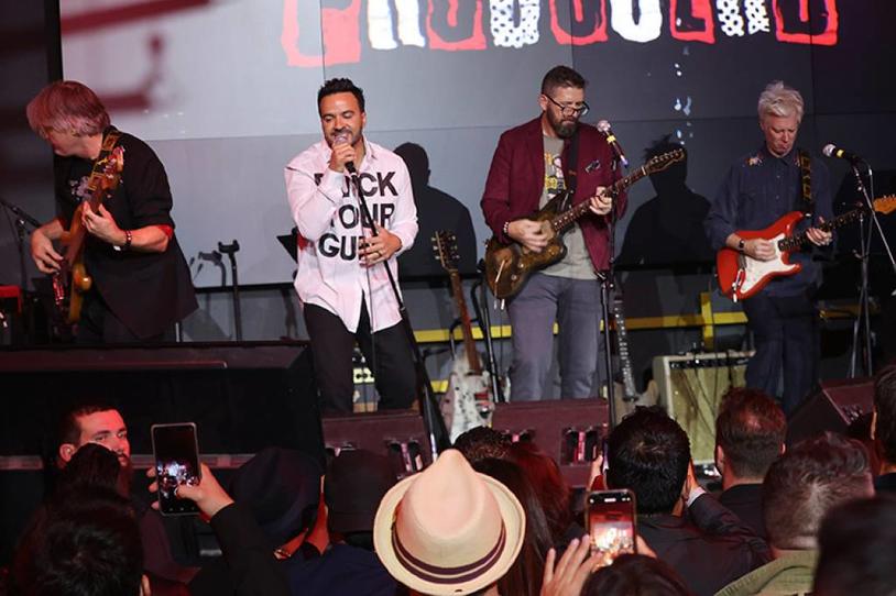Luis Fonsi and Sebastian Krys at Los Producers Charity Concert