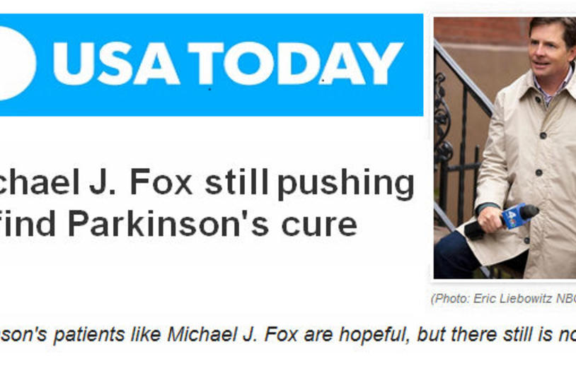 USA Today Covers the Push to Find a Parkinson’s Cure