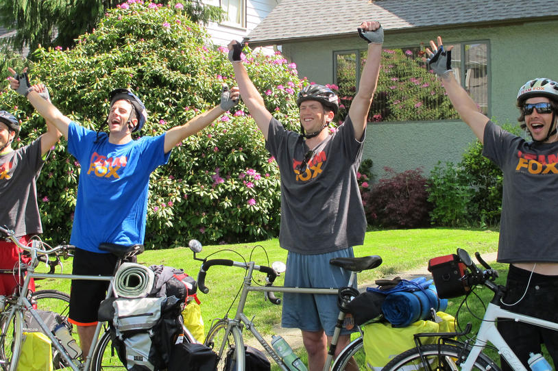 Biking for Baha: Four Brothers to Honor Their Grandfather in an 8,000-km Ride across Canada