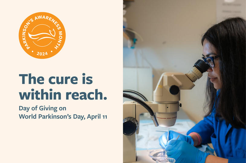 Join us for a Day of Giving on World Parkinson's Day, April 11