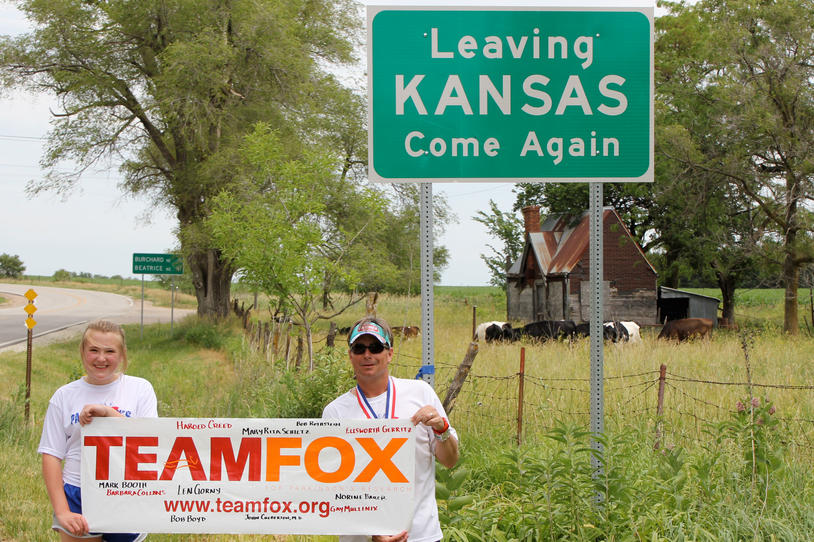 Fox Foto Friday: Steve Gorny Ran Across Kansas for Team Fox