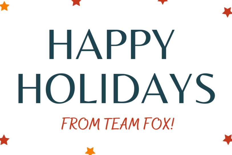 Happy Holidays from Team Fox