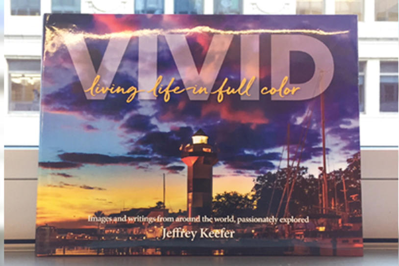 Cover of the book "VIVID" by MJFF Board of Directors chairman Jeff Keefer.