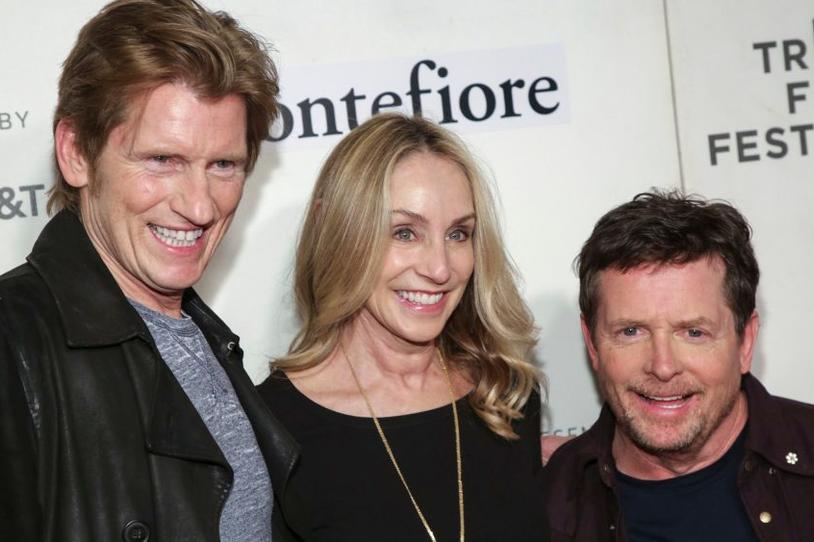 Denis Leary, Tracy Pollan and Michael J. Fox at the 2019 Tribeca Film Festival.
