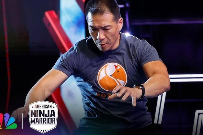 Jimmy Choi competes on American Ninja Warrior.