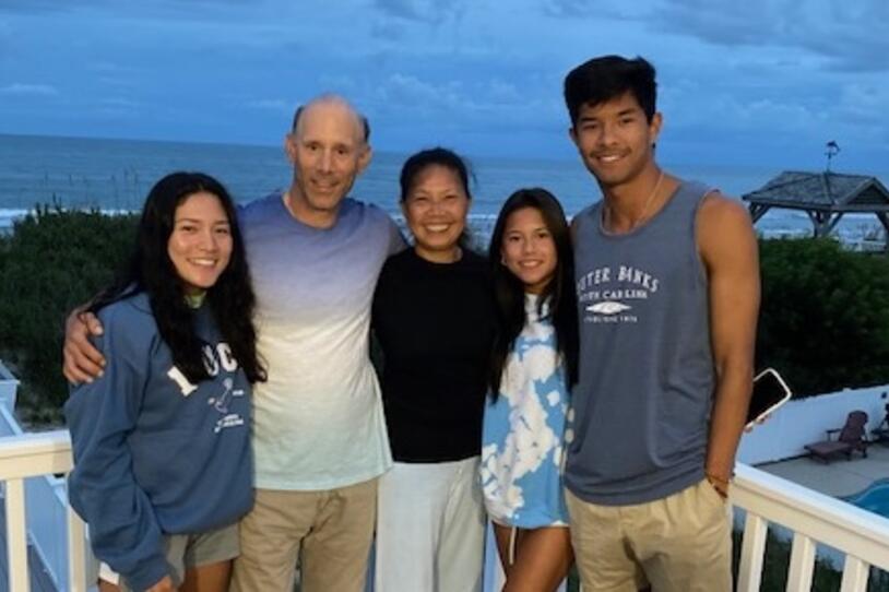 Jay with his family