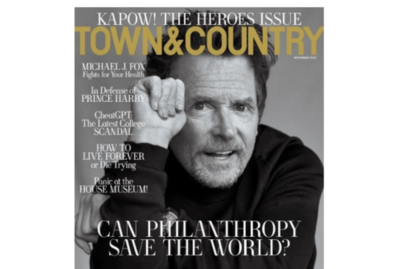 Michael J. Fox on the cover of Town and Country