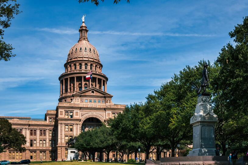 The Texas state capitol.