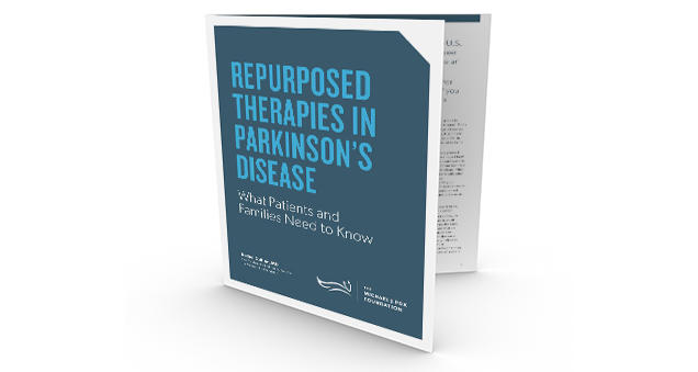 Thumbnail of the MJFF guide "Repurposed Therapies in Parkinson's Disease."