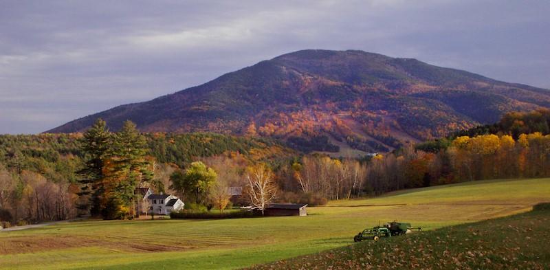 view of Mt. Ascutney in Vermont