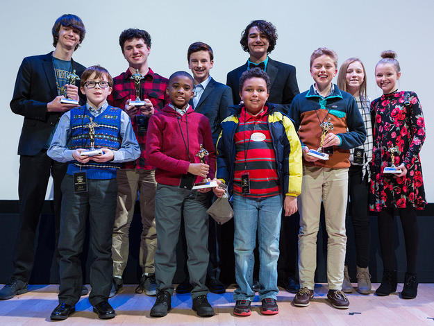 The winners from the Kids Film It Festival.