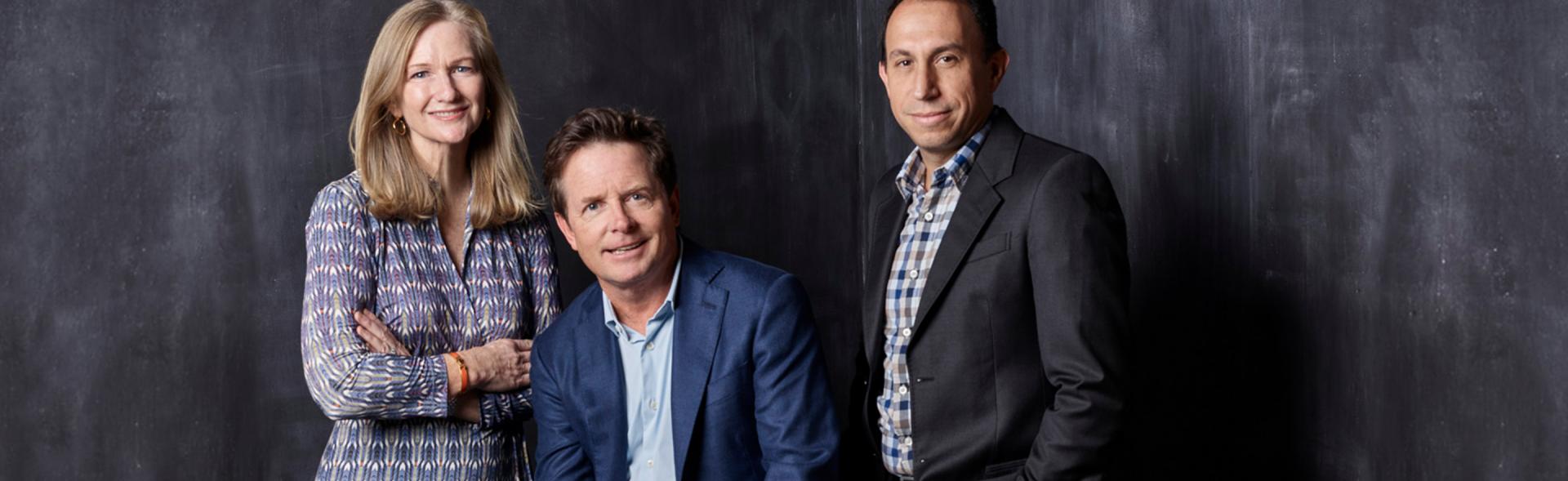 Co-Founder Deborah W. Brooks, Founder Michael J. Fox and Executive Vice President of Research Strategy Todd Sherer