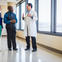 Doctor and Patients.