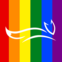 The Michael J. Fox Foundation Pride logo.