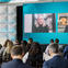 Michael and Debi on screen at the STAT summit
