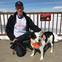 Team Fox Member John Gartling with his dog.