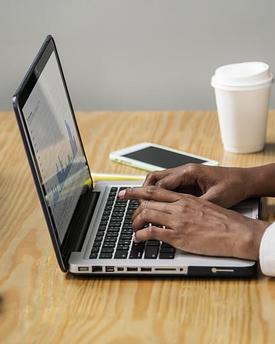 person on laptop
